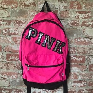 PINK varsity backpack